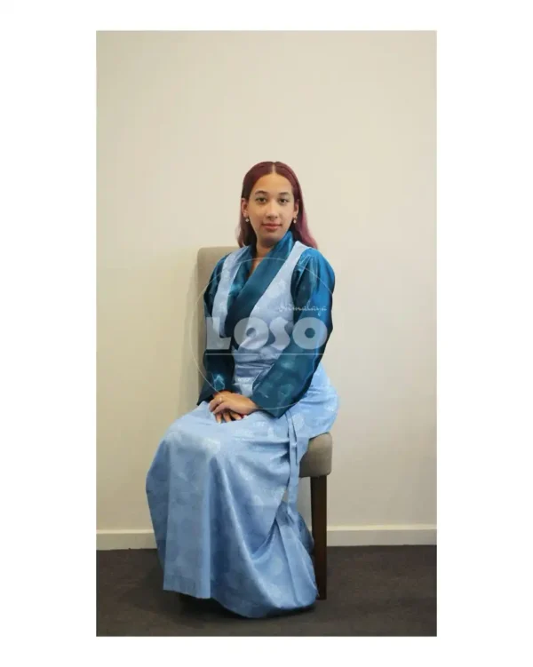 Blue Elegant - Traditional Bakhu - Image 2